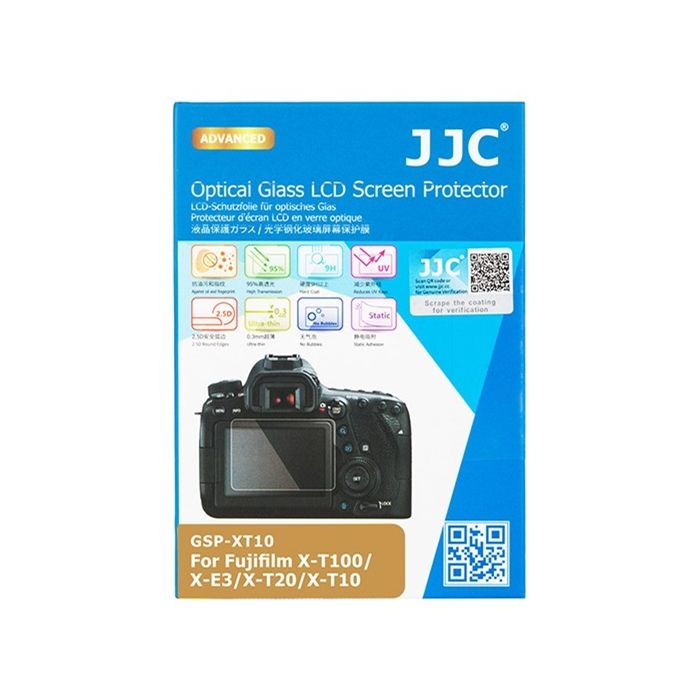 JJC GSP-XT10 LCD Ekran Koruyucu Optik Cam (Fujifilm X-T30, X-T10, X-T20, X-E3, X-T100)