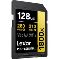 Lexar 128GB 1800x V60 UHS-II SDXC Hafıza Kartı