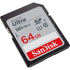 Sandisk Ultra 64GB SDXC 120MB/s Hafıza Kartı