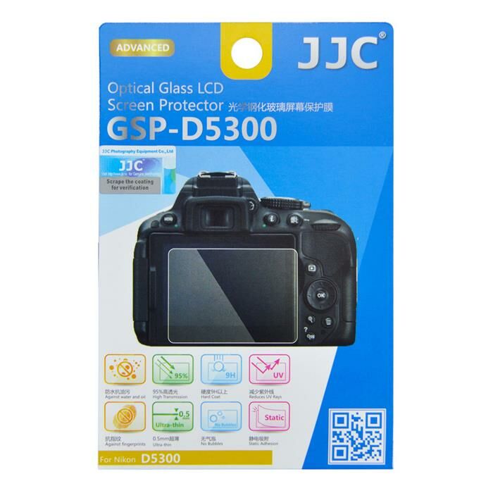 JJC GSP-D5300 LCD Ekran Koruyucu Optik Cam (Nikon D5300, D5500, D5600)