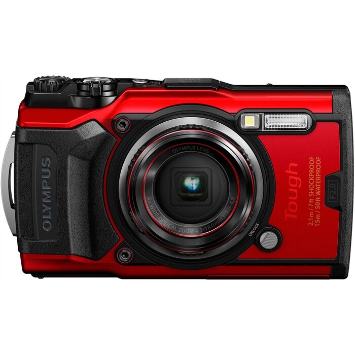 Olympus Tough TG-6 Sualtı Fotoğraf Makinası (Kırmızı)