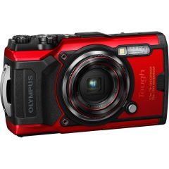 Olympus Tough TG-6 Sualtı Fotoğraf Makinası (Kırmızı)