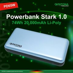 Patona Premium Powerbank Stark 1.0 PD65W 20000mAh