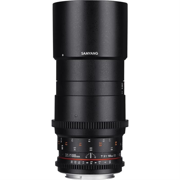 Samyang 100mm T3.1 VDSLR ED UMC MACRO Cine Makro Lens (Canon EF)