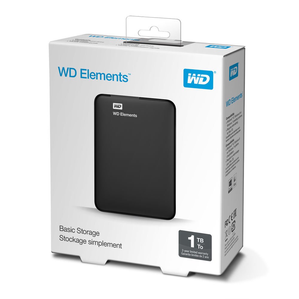 WD Elements 1TB 2.5'' USB 3.0 Taşınabilir Harici Hard Disk