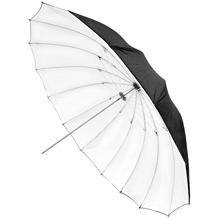 Life 130cm Dış Siyah İç Beyaz Diffuserli Şemsiye