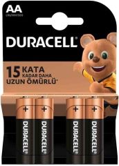 Duracell AA 4'lü Alkalin Kalem Pil (SKT: 03-2031)