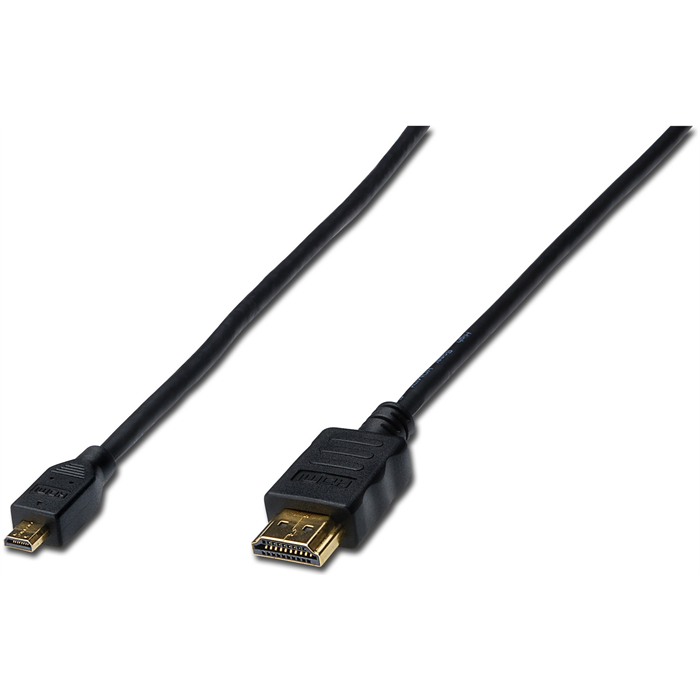 Assmann Digitus 2m Altın Uçlu HDMI Kablo (Micro HDMI - HDMI)