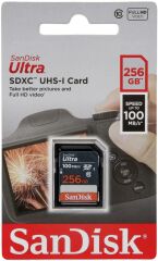 Sandisk Ultra 256GB SDXC 100MB/s Hafıza Kartı