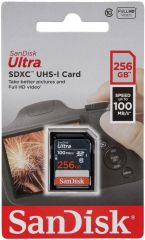 Sandisk Ultra 256GB SDXC 100MB/s Hafıza Kartı