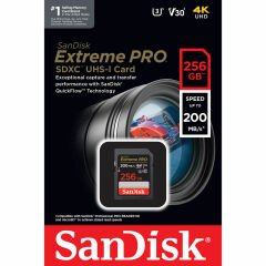 Sandisk 256GB SDXC Extreme Pro 200MB/s Hafıza Kartı