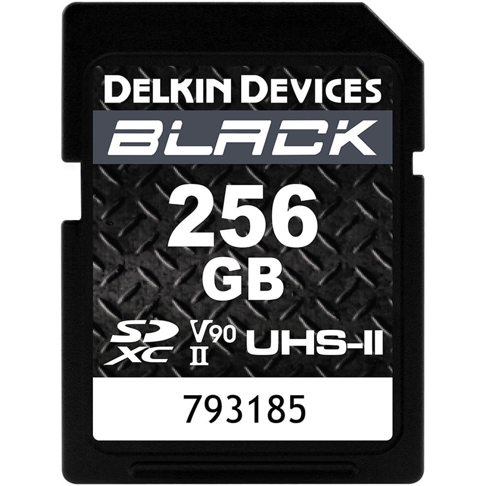 Delkin Devices 256GB Black UHS-II SDXC U3 V90 Hafıza Kartı