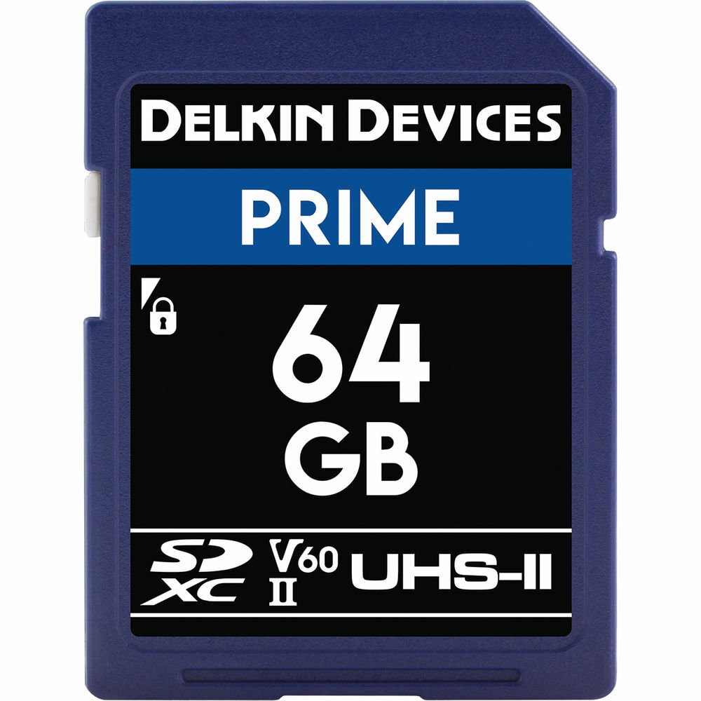 Delkin Devices 64GB Prime SDXC UHS-II 280MB/s V60 Hafıza Kartı