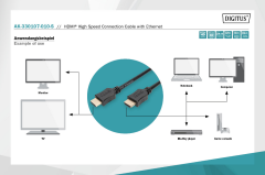 Assmann Digitus 1m Altın Uçlu HDMI Kablo (HDMI - HDMI)