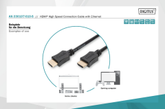 Assmann Digitus 1m Altın Uçlu HDMI Kablo (HDMI - HDMI)