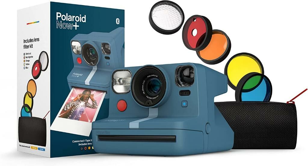 Polaroid Now+ Filtre Kiti Hediyeli Instant Film Camera (Mavi)