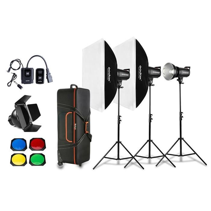 Godox SK400 II 3'lü Stüdyo Paraflaş Kit (400 Watt)