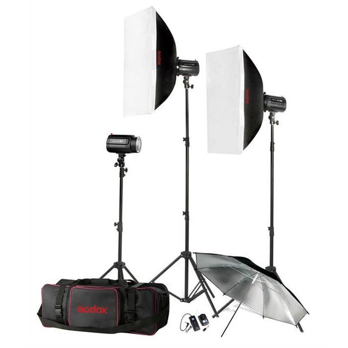 Godox H160-B 3lü Paraflaş Kit (160 Watt)