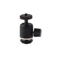 Camten MH-02A Flaş Kızağı İçin Mini Ball Head