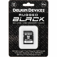 Delkin Devices 64GB Black 90MB/s V30 SDXC Hafıza Kartı