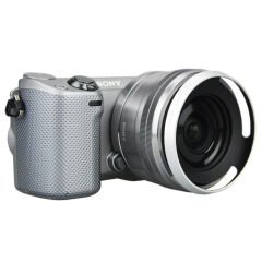 JJC LH-S1650 Sony 16-50mm İçin Metal Paraoley (Gümüş)