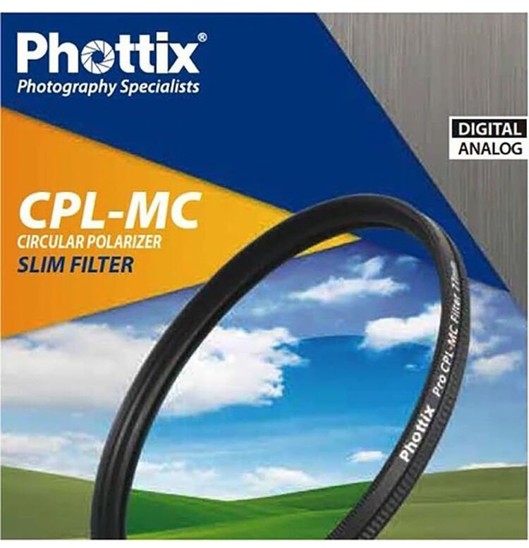 Phottix 55mm CPL (Circular Polarize) MC Multi Coated Slim Filtre