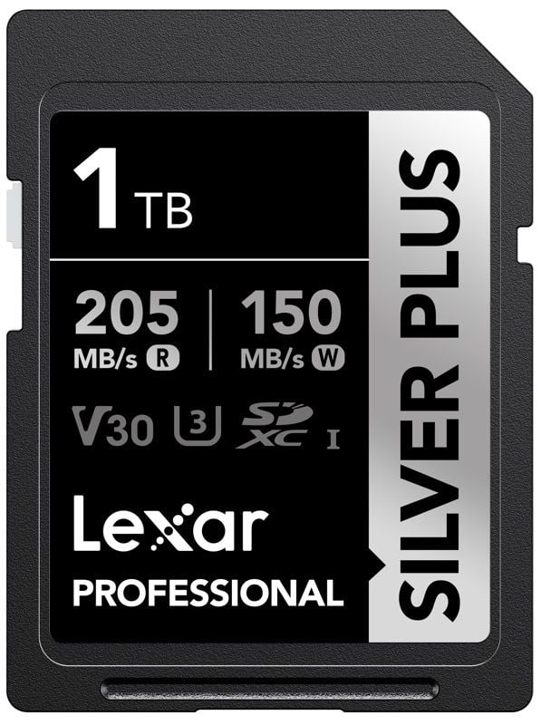 Lexar 1TB Silver Plus 205MB/s SDXC Hafıza Kartı