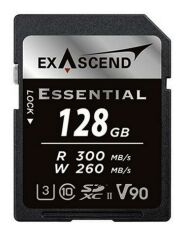 Exascend 128GB Essential 300MB/s V90 SDXC Hafıza Kartı