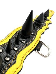 Luxury Handmade Black Spiked Leather Dog Collar
