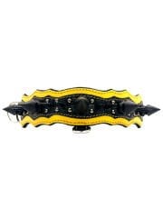 Luxury Handmade Black Spiked Leather Dog Collar