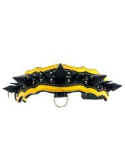 Luxury Handmade Black Spiked Leather Dog Collar