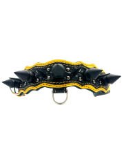 Luxury Handmade Black Spiked Leather Dog Collar