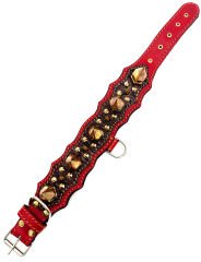 Crocodile Embossed Handcrafted Spiked Dog Collar