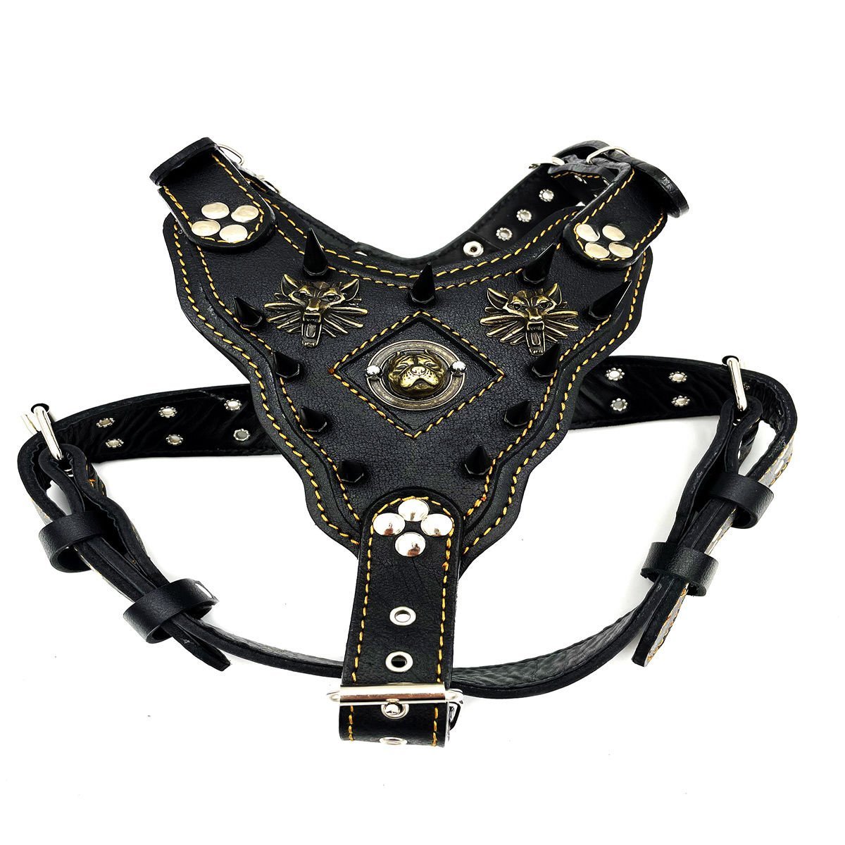 Spiked Pitbull Dog Harness