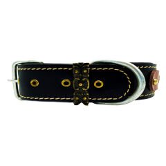 Ancient Egyptian Luxury Doberman Leather Dog Collar