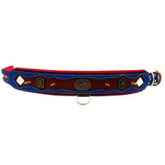 Brown ''Desert Lion'' Leather Dog Collar