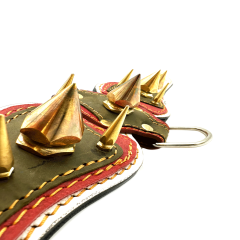 Big Spiked Handmade Buffalo Leather Dog Collar
