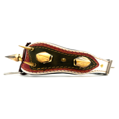 Big Spiked Handmade Buffalo Leather Dog Collar