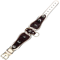 Big Silver Spiked Handmade Leather Dog Collar