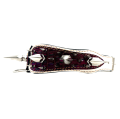 Big Silver Spiked Handmade Leather Dog Collar