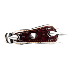 Big Silver Spiked Handmade Leather Dog Collar