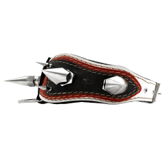 Silver Big Spiked Layered Handmade Leather Dog Collar