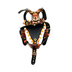 Green Exclusive ''Nemean'' Leather Dog Harness