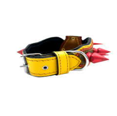 Spiked Layered Luxury Handmade Leather Dog Collar