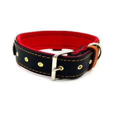 Black ''Diana'' Leather Dog Collar