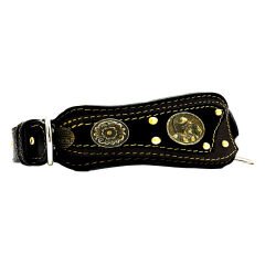 Ancient Greek Luxury Handmade Leather Dog Collar