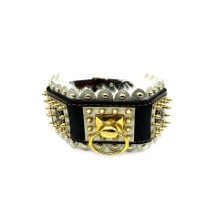 Silver-Black ''Chronos'' Exclusive Dog Collar