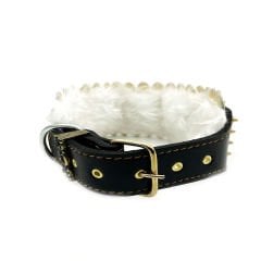Silver-Black ''Chronos'' Exclusive Dog Collar