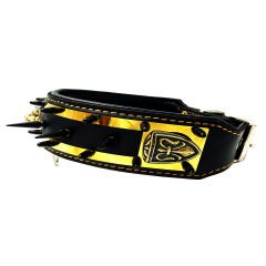 American Bully ''Spartan'' Spiked Leather Dog Collar