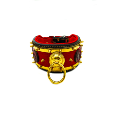 Red ''Minotor'' Exclusive Dog Collar